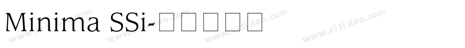 Minima SSi字体转换